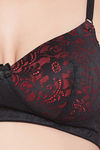 Clovia Padded Non Wired Full Coverage T-Shirt Bra - Black — thumbnail 5