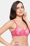 Clovia Padded Non Wired Full Coverage T-Shirt Bra - Pink — thumbnail 2