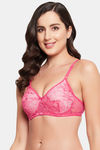 Clovia Padded Non Wired Full Coverage T-Shirt Bra - Pink — thumbnail 3