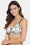 Clovia Padded Non Wired Full Coverage T-Shirt Bra - White — thumbnail 3