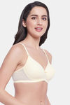 Clovia Padded Non Wired Full Coverage T-Shirt Bra - Beige — thumbnail 2