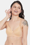 Clovia Padded Non Wired Full Coverage T-Shirt Bra - Beige — thumbnail 1