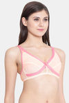 Clovia Single Layered Non Wired Full Coverage T-Shirt Bra - Pink — thumbnail 2