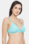 Clovia Double Layered Non Wired Medium Coverage T-Shirt Bra - Green — thumbnail 2