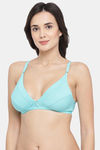 Clovia Double Layered Non Wired Medium Coverage T-Shirt Bra - Green — thumbnail 3