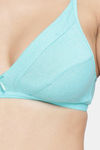 Clovia Double Layered Non Wired Medium Coverage T-Shirt Bra - Green — thumbnail 5
