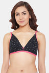 Clovia Double Layered Non Wired Medium Coverage T-Shirt Bra - Black — thumbnail 1