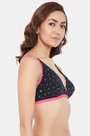 Clovia Double Layered Non Wired Medium Coverage T-Shirt Bra - Black — thumbnail 2