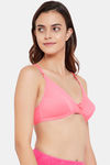 Clovia Double Layered Non Wired Medium Coverage T-Shirt Bra - Pink — thumbnail 2