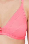 Clovia Double Layered Non Wired Medium Coverage T-Shirt Bra - Pink — thumbnail 5