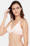 Clovia Double Layered Non Wired Medium Coverage T-Shirt Bra - Pink — thumbnail 3