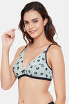 Clovia Double Layered Non Wired Medium Coverage T-Shirt Bra - Green — thumbnail 3