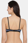 Clovia Double Layered Non Wired Medium Coverage T-Shirt Bra - Blue — thumbnail 4