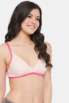 Clovia Double Layered Non Wired Medium Coverage T-Shirt Bra - Beige — thumbnail 2