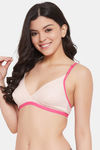 Clovia Double Layered Non Wired Medium Coverage T-Shirt Bra - Beige — thumbnail 3