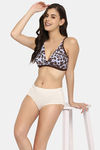Clovia Double Layered Non Wired Medium Coverage T-Shirt Bra - Brown — thumbnail 5