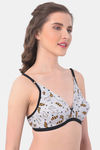 Clovia Double Layered Non Wired Medium Coverage T-Shirt Bra - Grey — thumbnail 2
