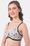Clovia Double Layered Non Wired Medium Coverage T-Shirt Bra - Grey — thumbnail 3