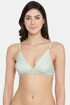 Clovia Double Layered Non Wired Medium Coverage T-Shirt Bra - Green — thumbnail 1
