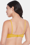 Clovia Single Layered Non Wired Medium Coverage T-Shirt Bra - Mustard — thumbnail 4