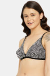Clovia Single Layered Non Wired Medium Coverage T-Shirt Bra - Grey — thumbnail 3