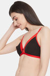 Clovia Double Layered Non Wired Medium Coverage T-Shirt Bra - Black — thumbnail 3