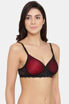 Clovia Padded Non Wired Full Coverage T-Shirt Bra - Black — thumbnail 2
