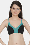 Clovia Single Layered Non Wired Full Coverage T-Shirt Bra - Black — thumbnail 1
