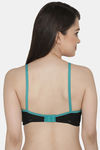 Clovia Single Layered Non Wired Full Coverage T-Shirt Bra - Black — thumbnail 4
