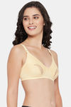Clovia Double Layered Non Wired Full Coverage T-Shirt Bra - Nude — thumbnail 2