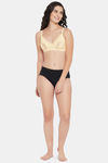 Clovia Double Layered Non Wired Full Coverage T-Shirt Bra - Nude — thumbnail 5