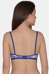 Clovia Single Layered Non Wired Medium Coverage T-Shirt Bra - Blue — thumbnail 4