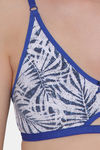 Clovia Single Layered Non Wired Medium Coverage T-Shirt Bra - Blue — thumbnail 5