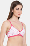 Clovia Single Layered Non Wired Medium Coverage T-Shirt Bra - Pink — thumbnail 2