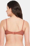 Clovia Double Layered Non Wired Full Coverage T-Shirt Bra - Orange — thumbnail 4