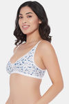Clovia Double Layered Non Wired Full Coverage T-Shirt Bra - White — thumbnail 3