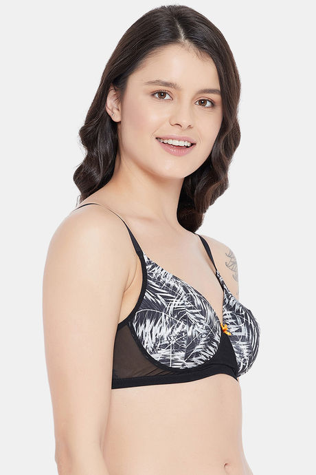 Clovia Padded Non Wired Full Coverage T-Shirt Bra - Black — image 2