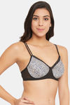 Clovia Padded Non Wired Full Coverage T-Shirt Bra - Black — thumbnail 2