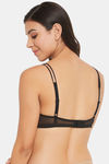 Clovia Padded Non Wired Full Coverage T-Shirt Bra - Black — thumbnail 4