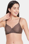 Clovia Padded Non Wired Full Coverage T-Shirt Bra - Brown — thumbnail 1