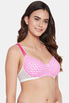 Clovia Padded Non Wired Full Coverage T-Shirt Bra - Pink — thumbnail 2