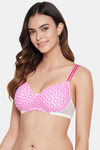 Clovia Padded Non Wired Full Coverage T-Shirt Bra - Pink — thumbnail 3