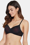 Clovia Padded Non Wired Full Coverage T-Shirt Bra - Black — thumbnail 3