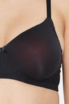 Clovia Padded Non Wired Full Coverage T-Shirt Bra - Black — thumbnail 5