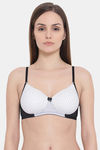 Clovia Padded Non Wired Full Coverage T-Shirt Bra - White — thumbnail 1