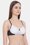 Clovia Padded Non Wired Full Coverage T-Shirt Bra - White — thumbnail 2