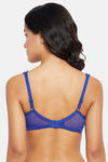 Clovia Padded Non Wired Full Coverage T-Shirt Bra - Navy Blue — thumbnail 4
