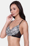 Clovia Padded Non Wired Full Coverage T-Shirt Bra - White — thumbnail 3