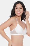 Clovia Padded Non Wired Full Coverage T-Shirt Bra - White — thumbnail 2