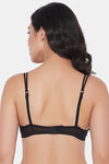 Clovia Padded Non Wired Full Coverage T-Shirt Bra - Black — thumbnail 4